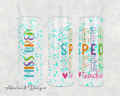 Special Education Teacher / 20oz Sublimation Tumbler Design - PNG Digital Download