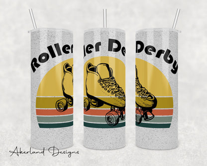 Roller Derby 20oz Sublimation Tumbler Design - PNG Digital Download