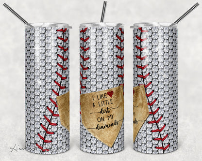 Baseball  Sublimation Transfer Print For 20 oz Tumblers - 30 oz Tumblers - Ready To press - Heat Transfers