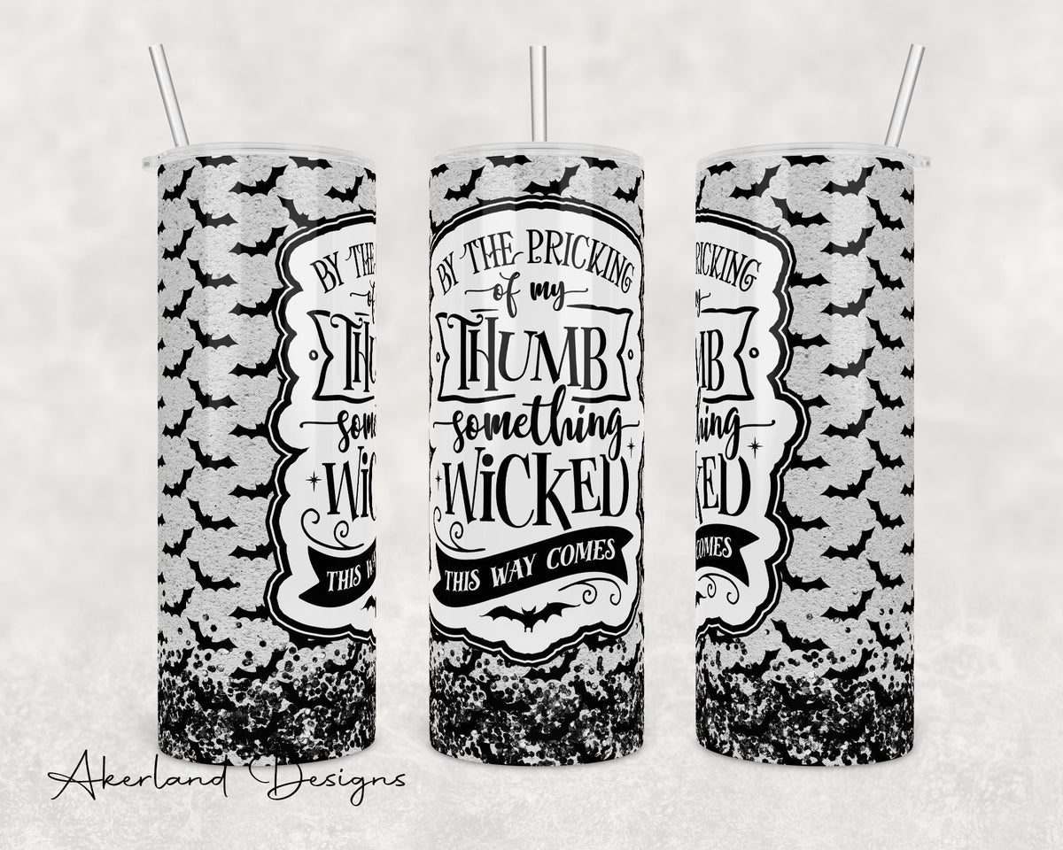 Halloween Bat 20oz Sublimation Tumbler Design - PNG Digital Download