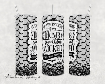 Halloween Bat 20oz Sublimation Tumbler Design - PNG Digital Download