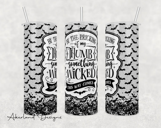 Halloween Bat 20oz Sublimation Tumbler Design - PNG Digital Download