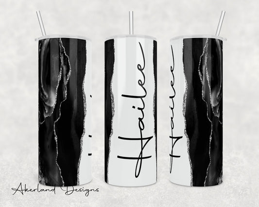 Black Geode 20oz Sublimation Tumbler Design - PNG Digital Download