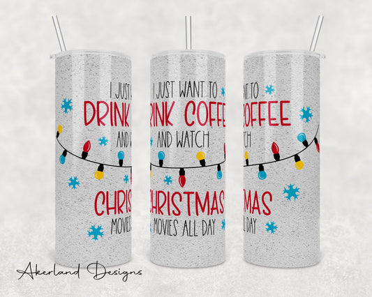 Christmas / 20oz Sublimation Tumbler SEAMLESS Design - PNG Digital Download