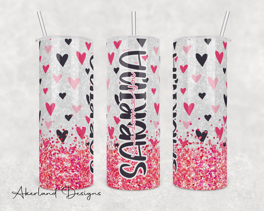 Valentine Heart  Sublimation Transfer Print For 20 oz Tumblers - 30 oz Tumblers - Ready To press - Heat Transfers