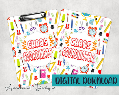 Clipboard Sublimation Design | 9.1W by 12.6H | 300 dpi | PNG Digital Download
