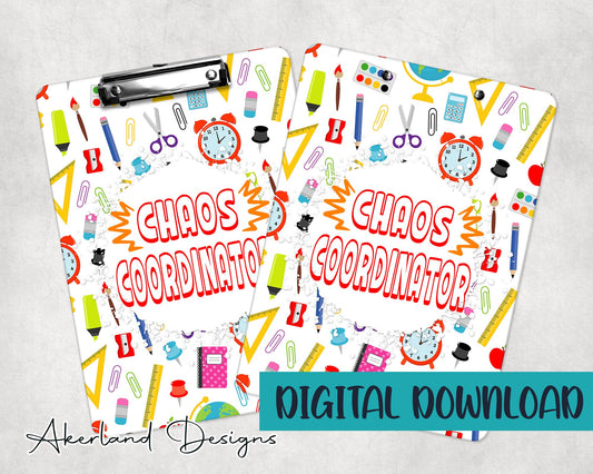 Clipboard Sublimation Design | 9.1W by 12.6H | 300 dpi | PNG Digital Download