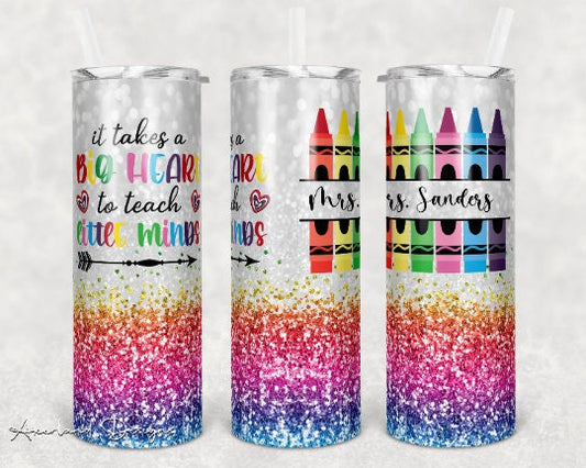 Rainbow Teacher  Sublimation Transfer Print For 20 oz Tumblers - 30 oz Tumblers - Ready To press - Heat Transfers