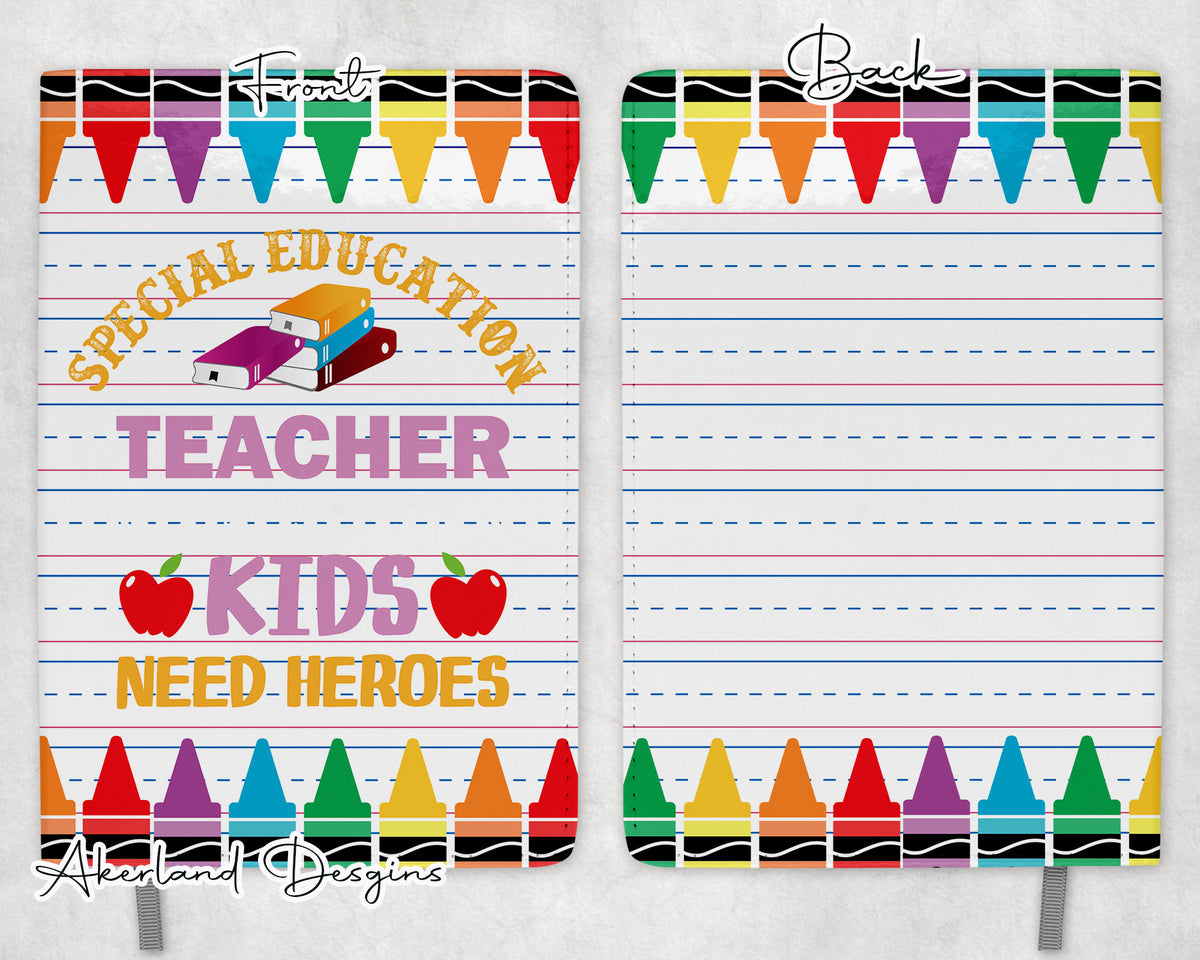 Special Education Teacher Journal Sublimation Design (PNG Digital Download)