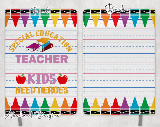 Special Education Teacher Journal Sublimation Design (PNG Digital Download)