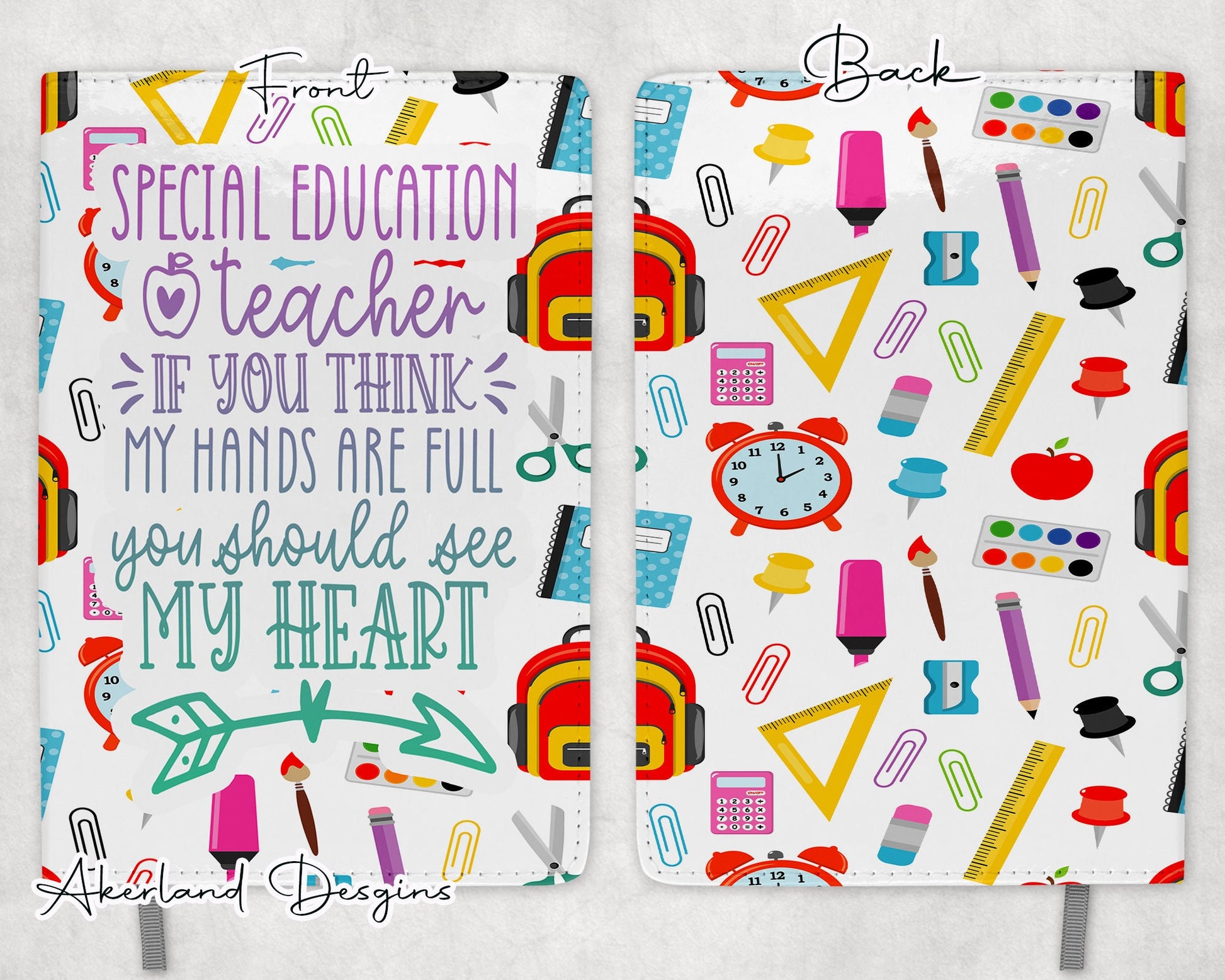 Special Education Teacher Design for A5 Sublimation Journals - Sublimation Design PNG Digital Download