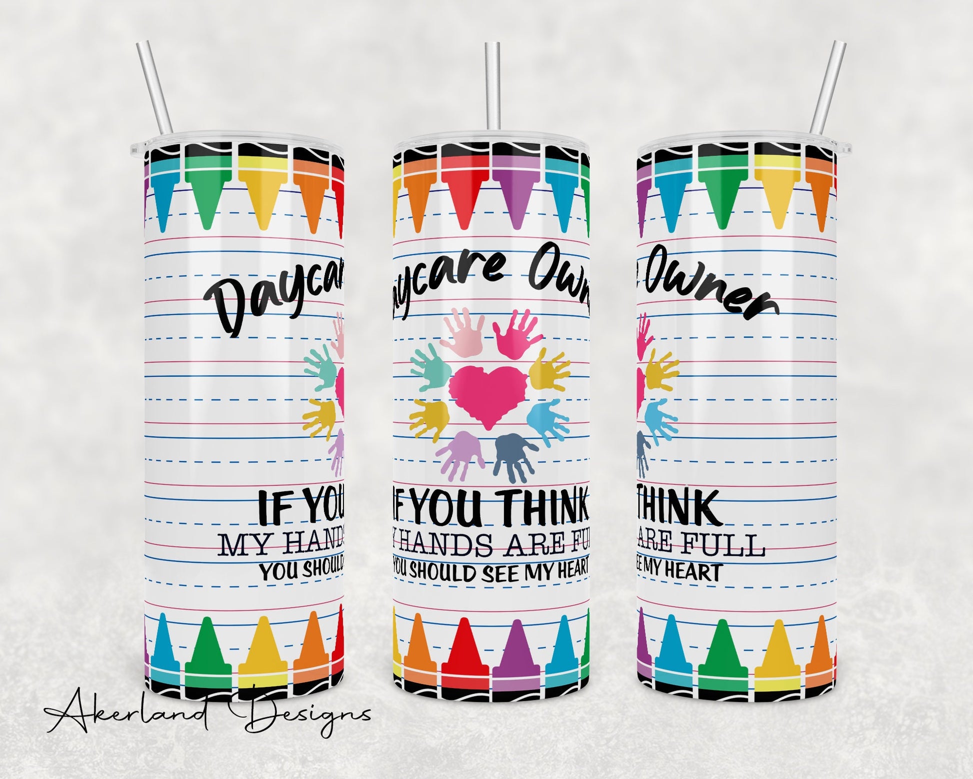 Daycare Owner / 20oz Sublimation Tumbler Design - PNG Digital Download