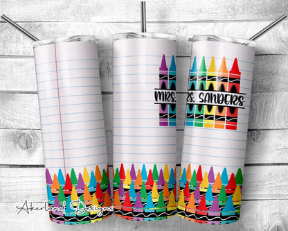 Teacher 20oz Sublimation Tumbler Design - PNG Digital Download
