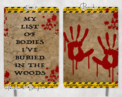 Funny Crime Show Design for Sublimation Journals - Sublimation Design PNG Digital Download