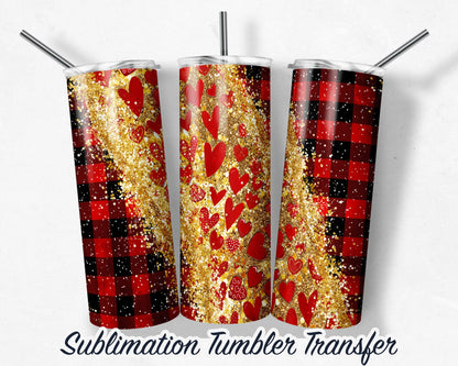 Valentines Day  Sublimation Transfer Print For 20 oz Tumblers - 30 oz Tumblers - Ready To press - Heat Transfers