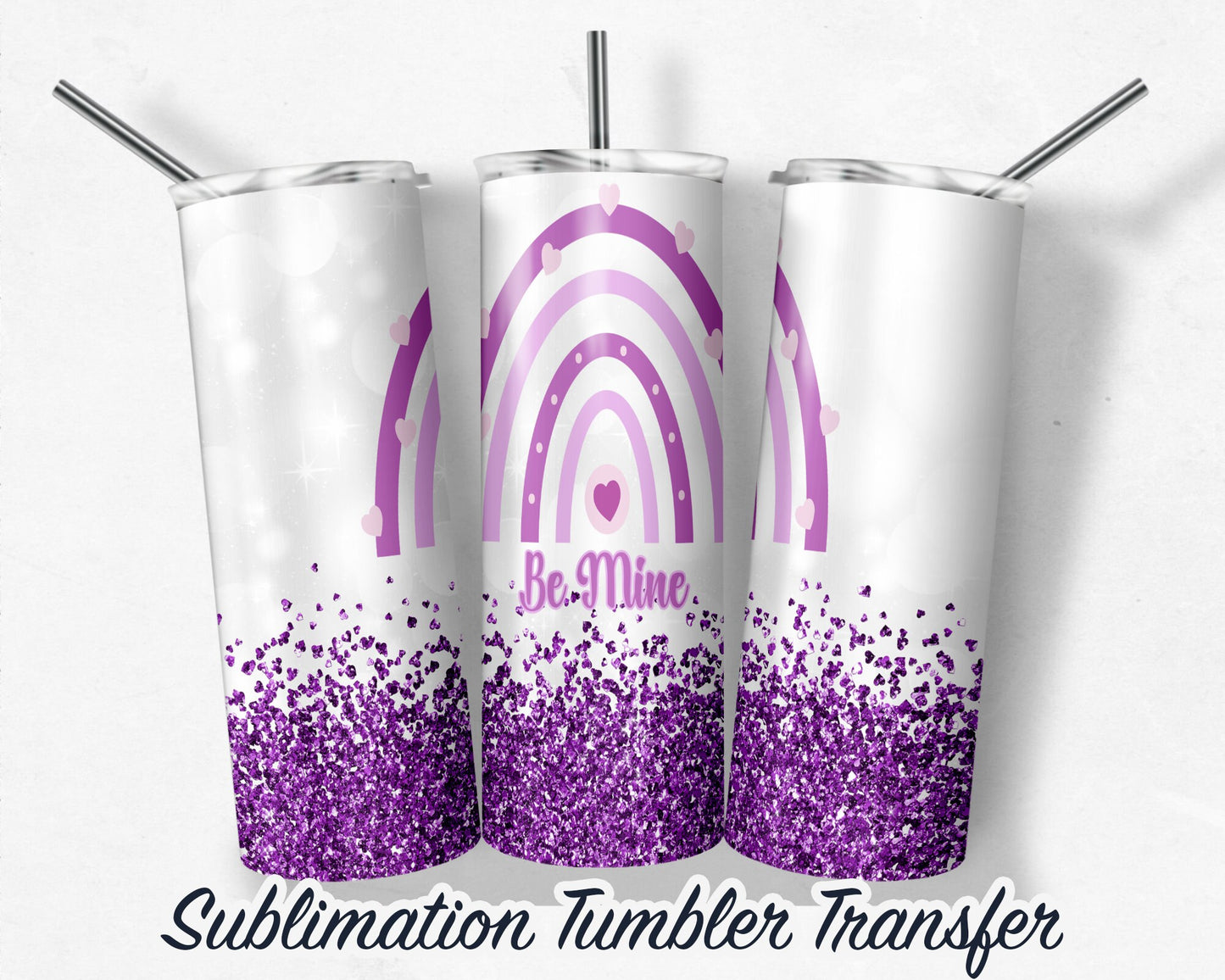 Valentines Day  Sublimation Transfer Print For 20 oz Tumblers - 30 oz Tumblers - Ready To press - Heat Transfers