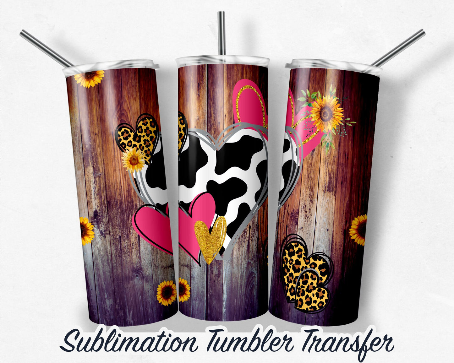 Valentines  -  Sublimation Transfer Print For 20 oz Tumblers - 30 oz Tumblers - Ready To press - Heat Transfers