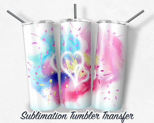 Valentines  -  Sublimation Transfer Print For 20 oz Tumblers - 30 oz Tumblers - Ready To press - Heat Transfers