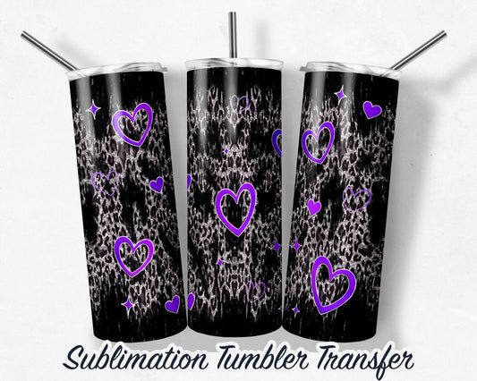 Valentines Day  Sublimation Transfer Print For 20 oz Tumblers - 30 oz Tumblers - Ready To press - Heat Transfers