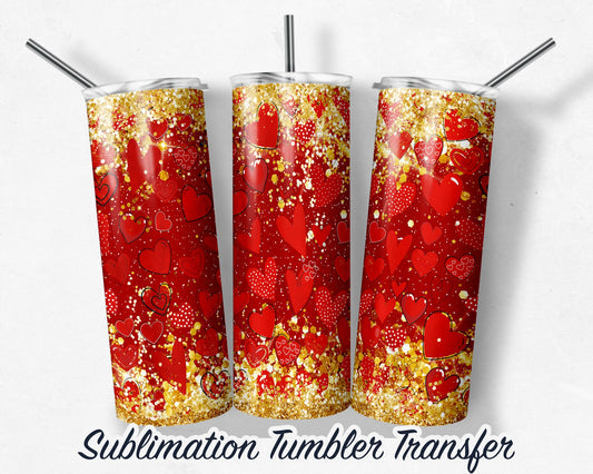 Valentines  -  Sublimation Transfer Print For 20 oz Tumblers - 30 oz Tumblers - Ready To press - Heat Transfers R