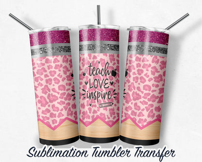 Pencil  Sublimation Transfer Print For 20oz Tumblers- 30 oz Tumbler - Ready To press - Heat Transfers