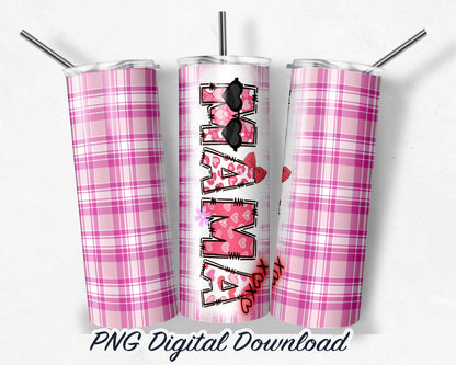 MAMA Valentine - 20oz Sublimation Tumbler Design PNG Digital Download