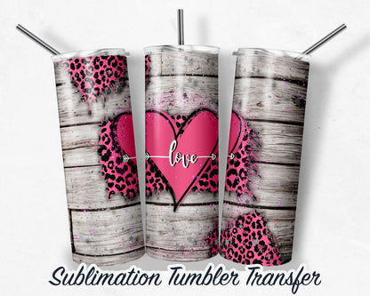 Valentines  Sublimation Transfer Print For 20 oz Tumblers - 30 oz Tumblers - Ready To press - Heat Transfers