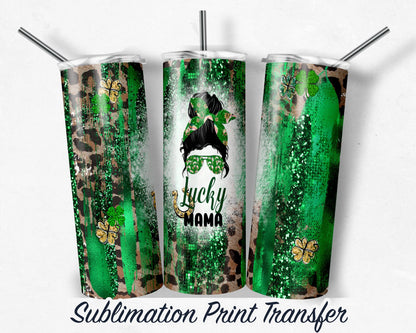 St. Patrick's Day  Sublimation Transfer Print For 20 oz - 30 oz Skinny Tumbler - Ready To press - Heat Transfers