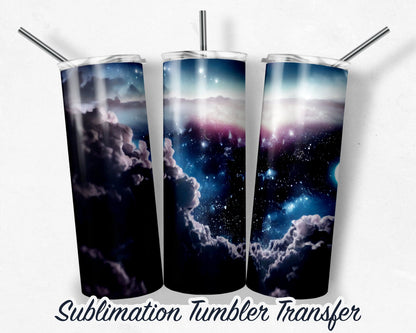 Evening Sky  Sublimation Transfer Print For 20 oz Tumblers - 30 oz Tumblers - Ready To press - Heat Transfers