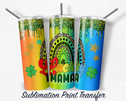 St. Patrick's Day  Sublimation Transfer Print For 20 oz - 30 oz Skinny Tumbler - Ready To press - Heat Transfers