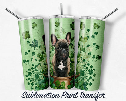 St. Patricks  Sublimation Transfer Print For 20 oz - 30 oz Skinny Tumbler - Ready To press - Heat Transfers