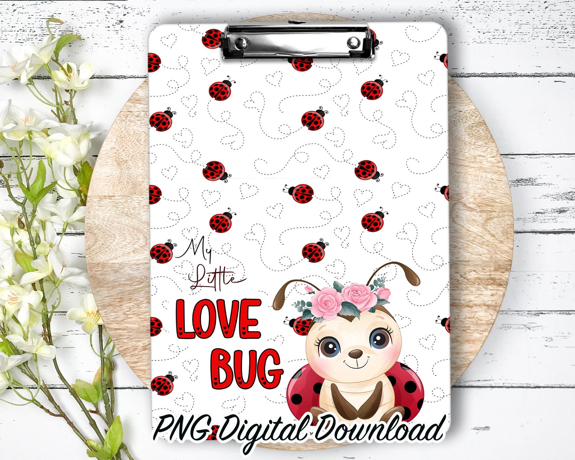 Clipboard Sublimation PNG Design | 9.1W by 12.6H | 300 dpi | PNG Digital Download