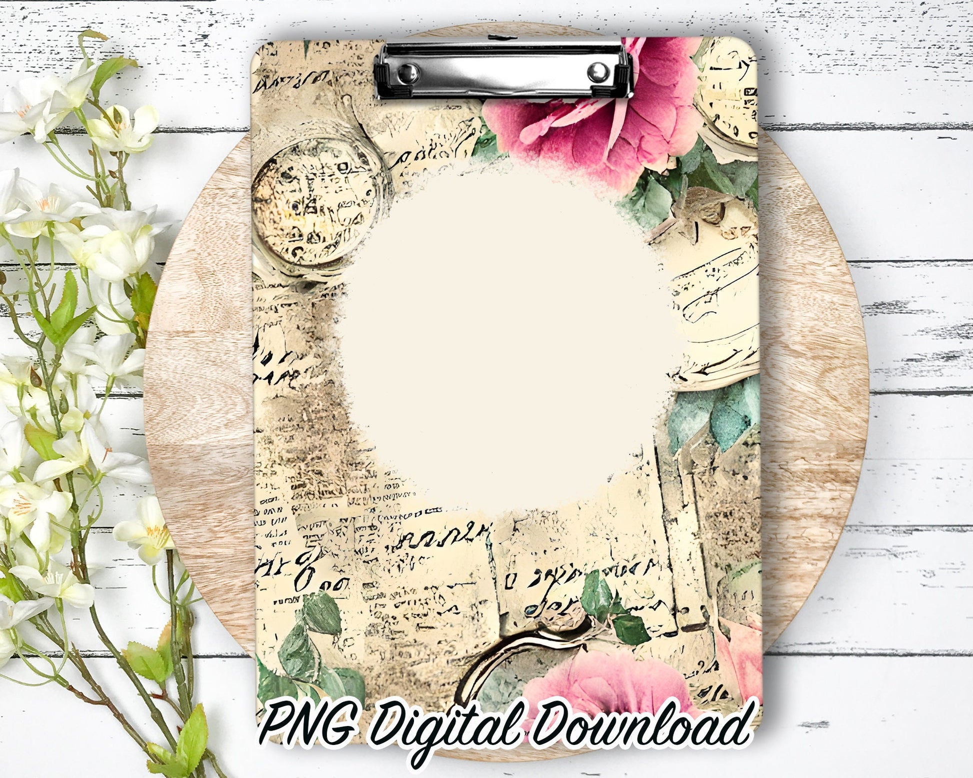Clipboard Sublimation PNG Design | 9.1W by 12.6H | 300 dpi | PNG Digital Download