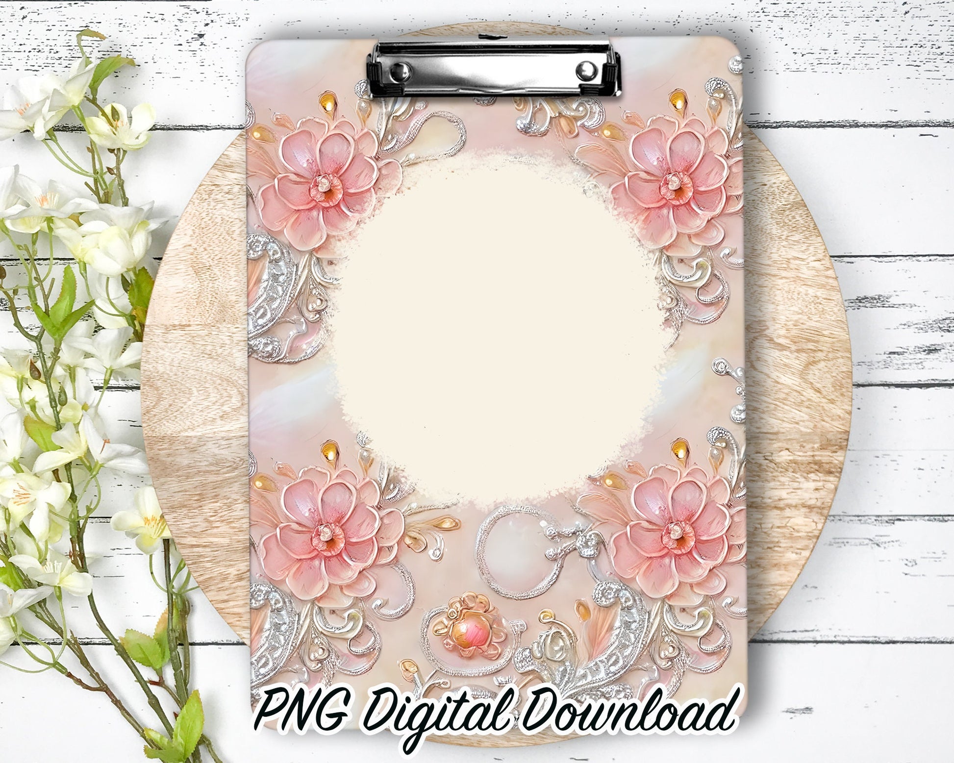 Clipboard Sublimation PNG Design | 9.1W by 12.6H | 300 dpi | PNG Digital Download