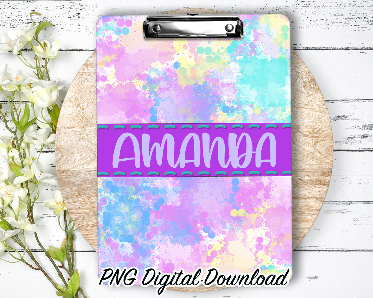 Clipboard Sublimation PNG Design | 9.1W by 12.6H | 300 dpi | PNG Digital Download