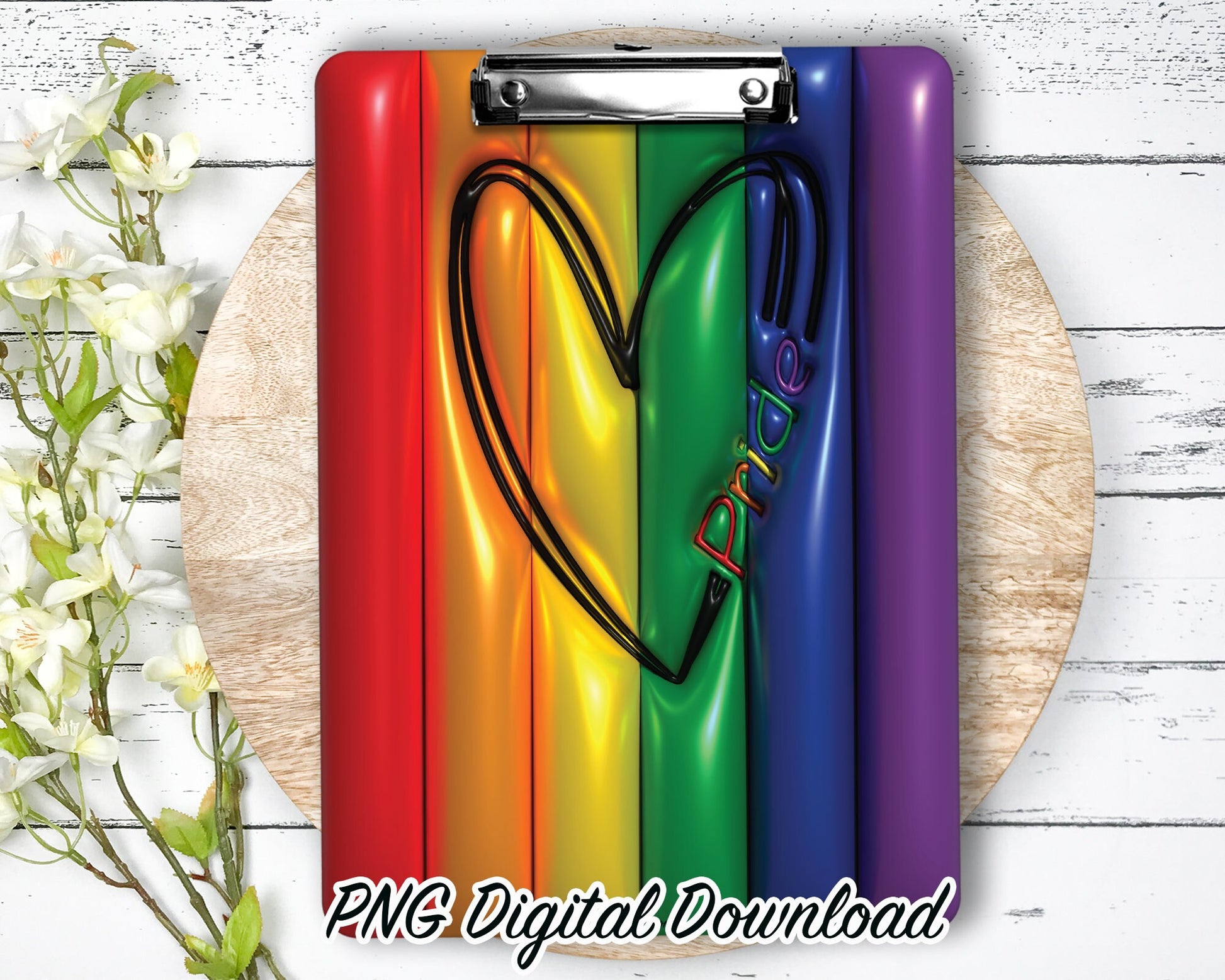 Clipboard Sublimation PNG Design | 9.1W by 12.6H | 300 dpi | PNG Digital Download