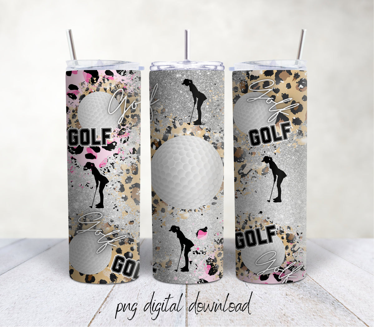 Golf / 20oz Sublimation Tumbler Design - PNG Digital Download