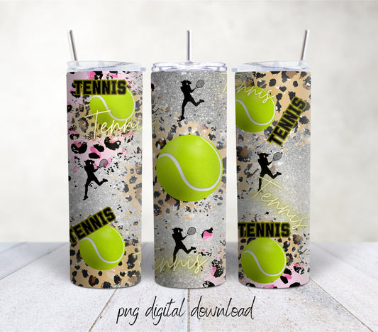 Tennis 20oz Sublimation Tumbler Design - PNG Digital Download