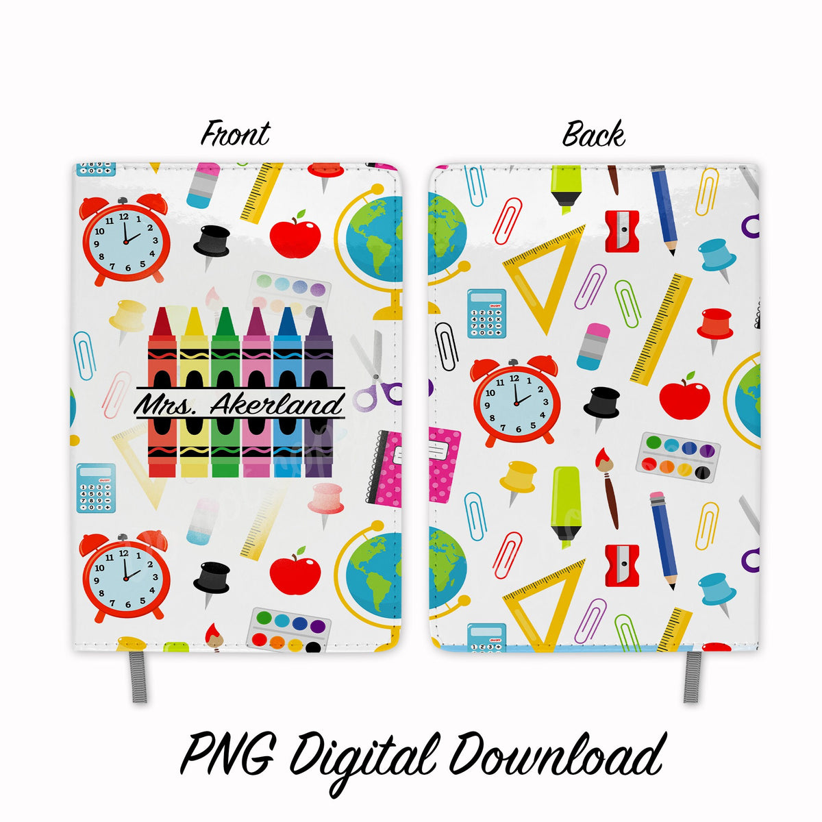 Teacher Sublimation Journals Design PNG Digital Download