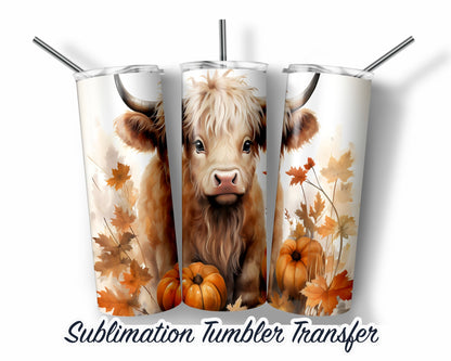 Fall  Sublimation Transfer Print For 20 oz Tumblers - 30 oz Tumblers - Ready To press - Heat Transfers