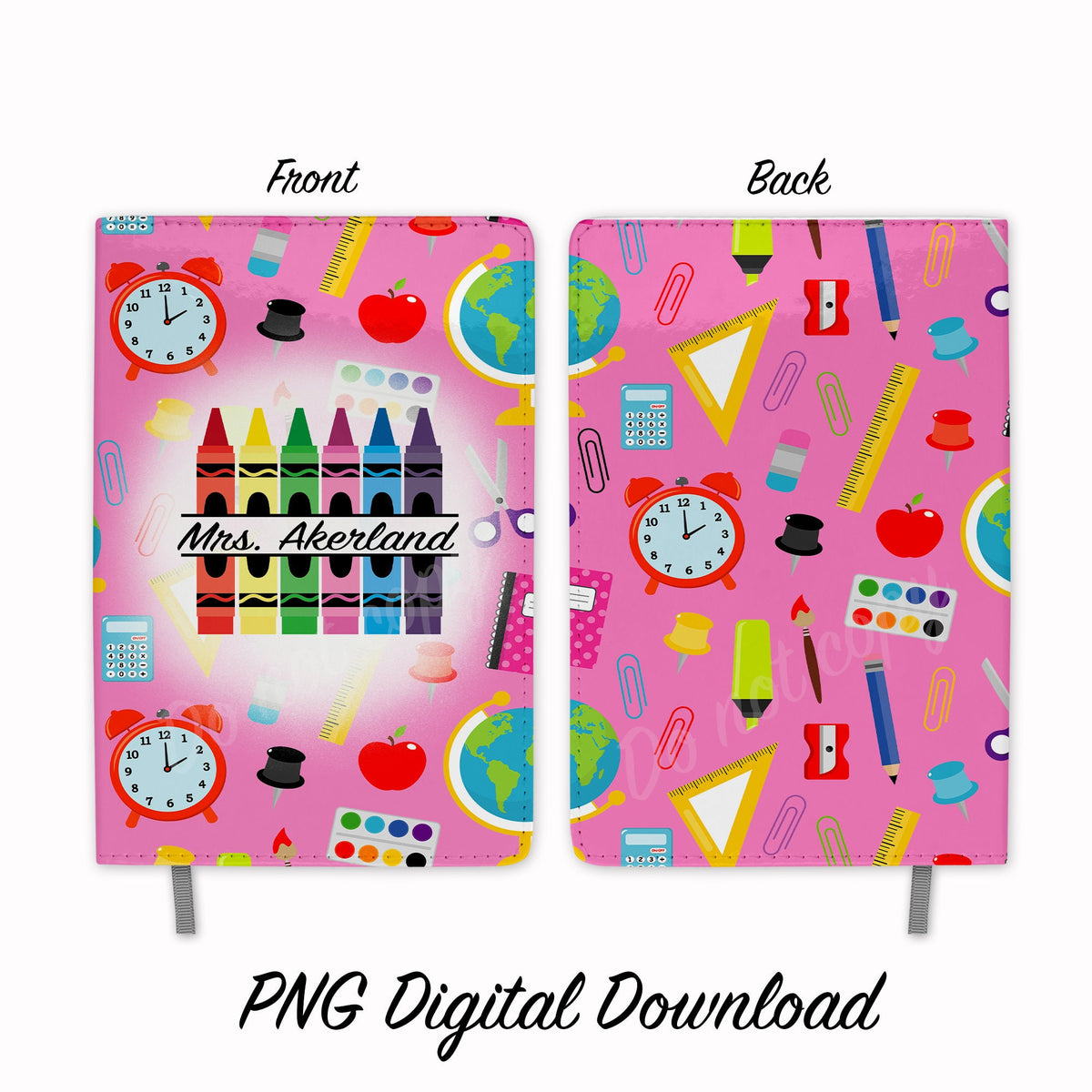 Teacher Sublimation Journals Design PNG Digital Download