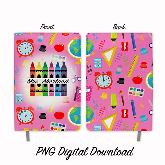 Teacher Sublimation Journals Design PNG Digital Download