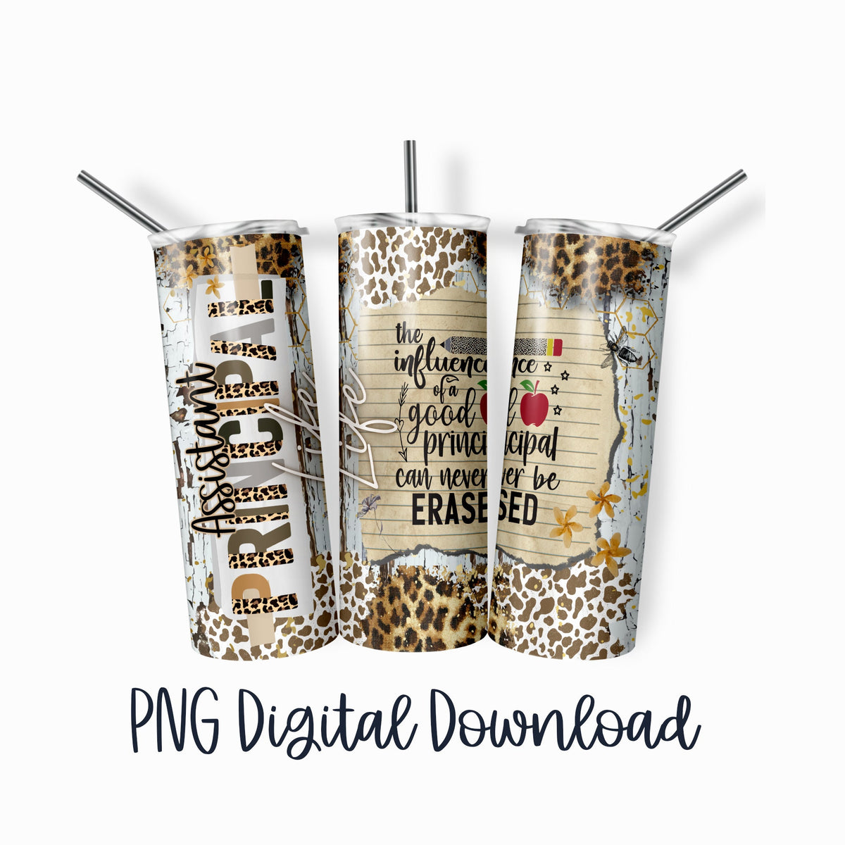 Assistant Principal - 20 oz Sublimation Tumbler Design PNG Digital Download