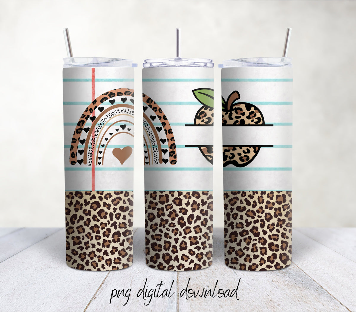 Teacher 20oz Sublimation Tumbler Design - PNG Digital Download