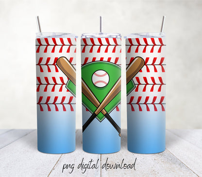 Baseball Bats / 20oz Sublimation Tumbler Design - PNG Digital Download