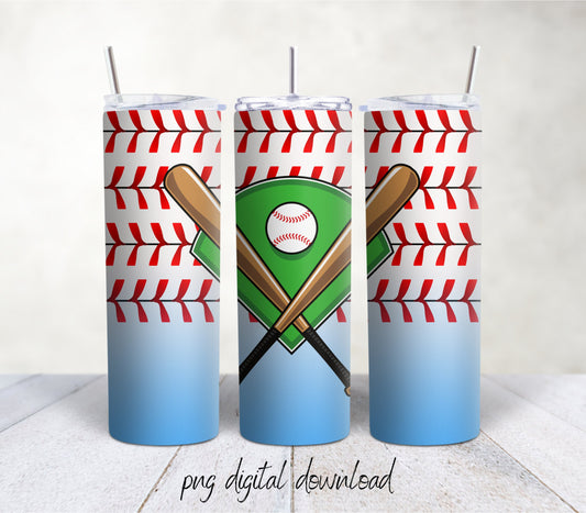 Baseball Bats / 20oz Sublimation Tumbler Design - PNG Digital Download