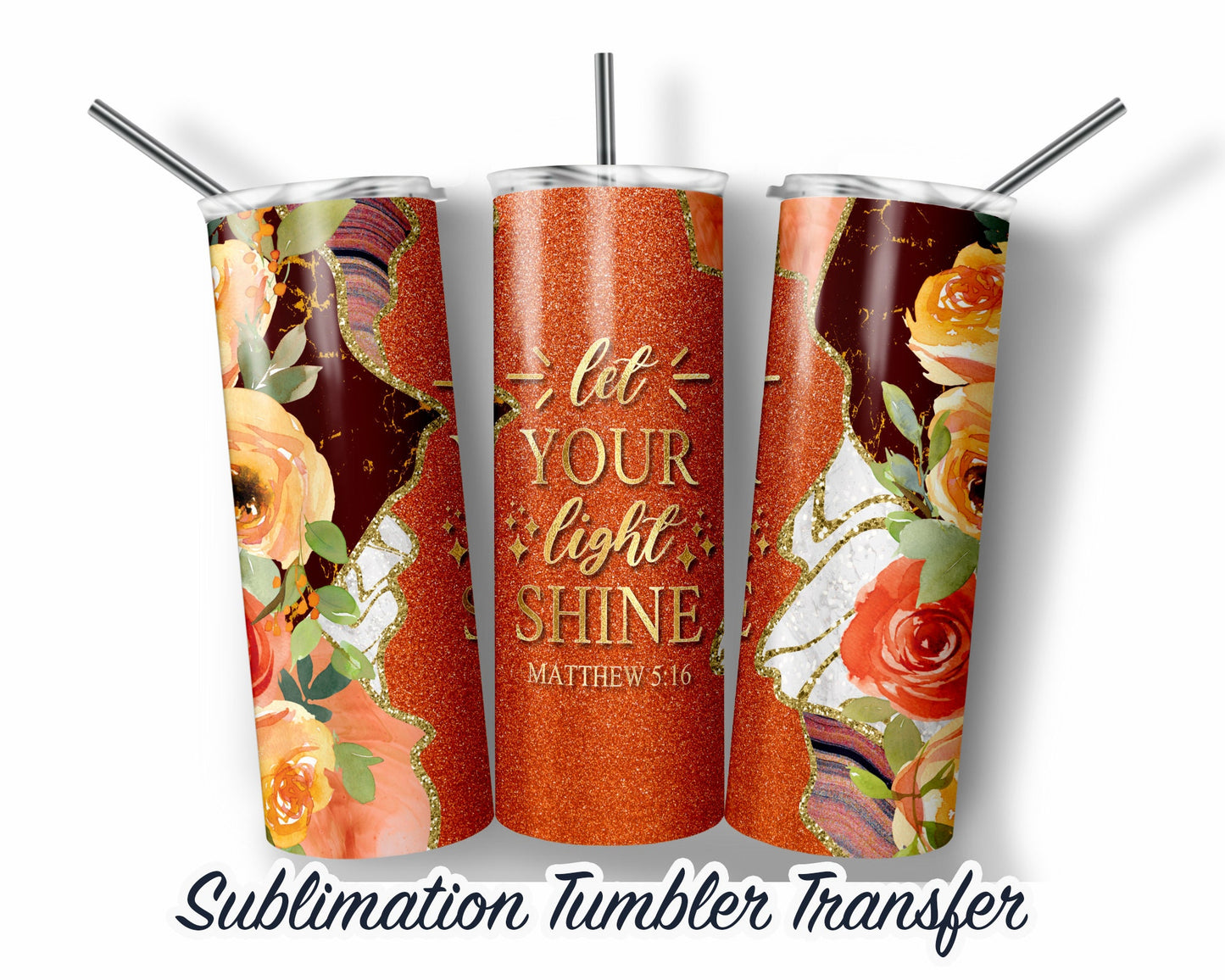 Bible Church  Sublimation Transfer Print For 20 oz Tumbler - 30 oz Skinny Tumbler - Ready To press - Heat Transfers