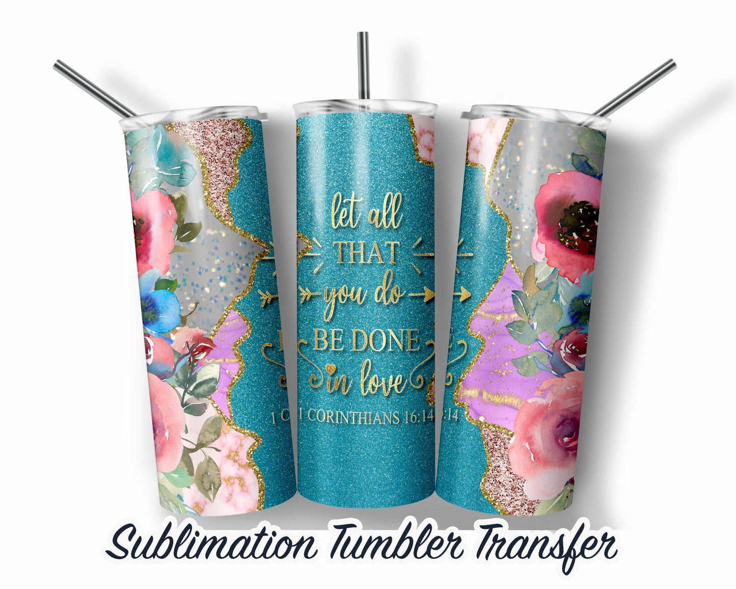 Bible Church  Sublimation Transfer Print For 20 oz Tumbler - 30 oz Skinny Tumbler - Ready To press - Heat Transfers