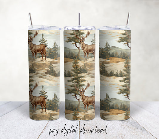 Hunting - 20oz Sublimation Tumbler Design - PNG Digital Download-SEAMLESS