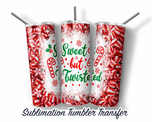 Christmas  Sublimation Transfer Print For 20 oz - 30 oz Tumbler - Ready To press - Heat Transfers